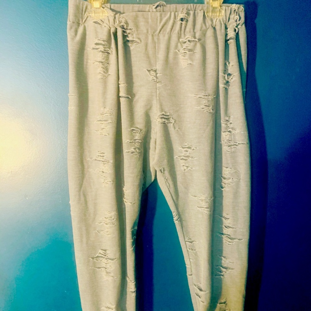Distressed Joggers by Farmhouse Frocks